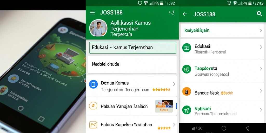 Tampilan antarmuka JOSS188 yang bersih dan mudah dijelajahi.