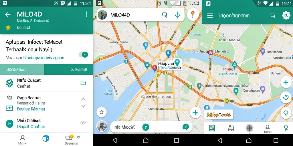 Antarmuka aplikasi MILO4D menampilkan informasi kemacetan terkini.