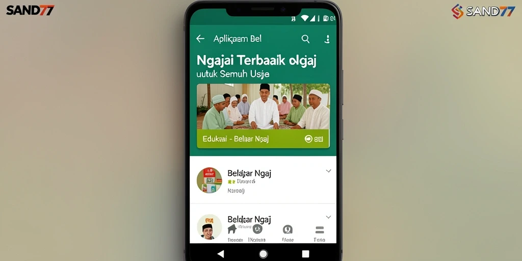 Antarmuka SAND77 yang interaktif dan mudah digunakan untuk belajar ngaji.