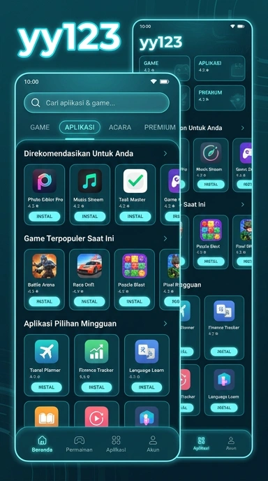 Tampilan katalog aplikasi yy123